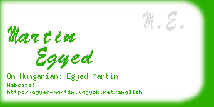 martin egyed business card